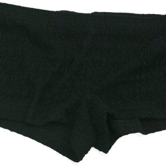 Black Reworked Tube Top and Micro Shorts Two-Piece Set - Picture 6 of 6